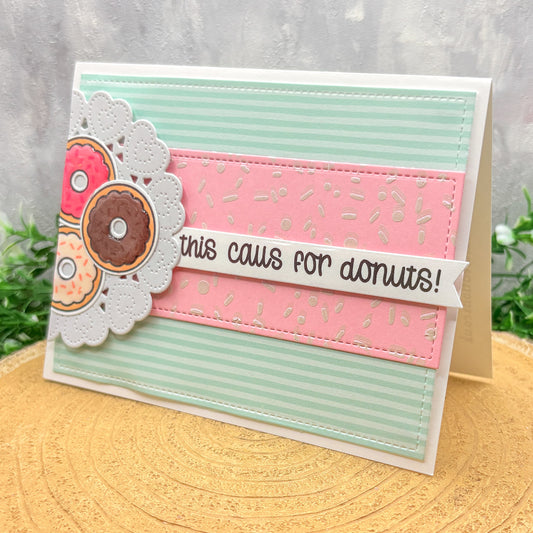 This Calls For Donuts Handmade Card-1