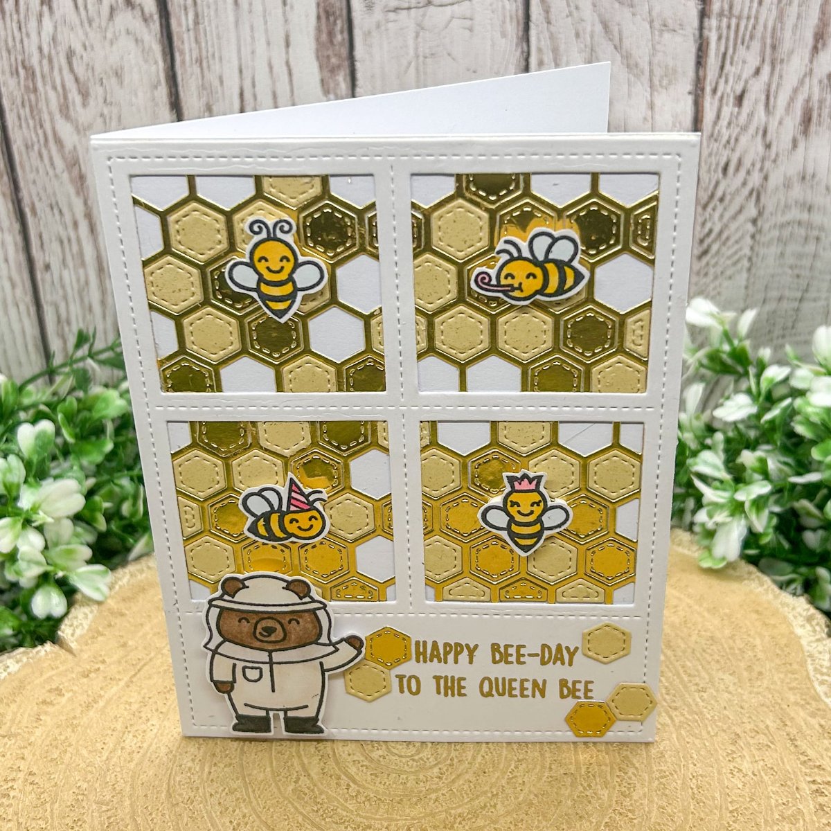 To The Queen Bee Handmade Birthday Card