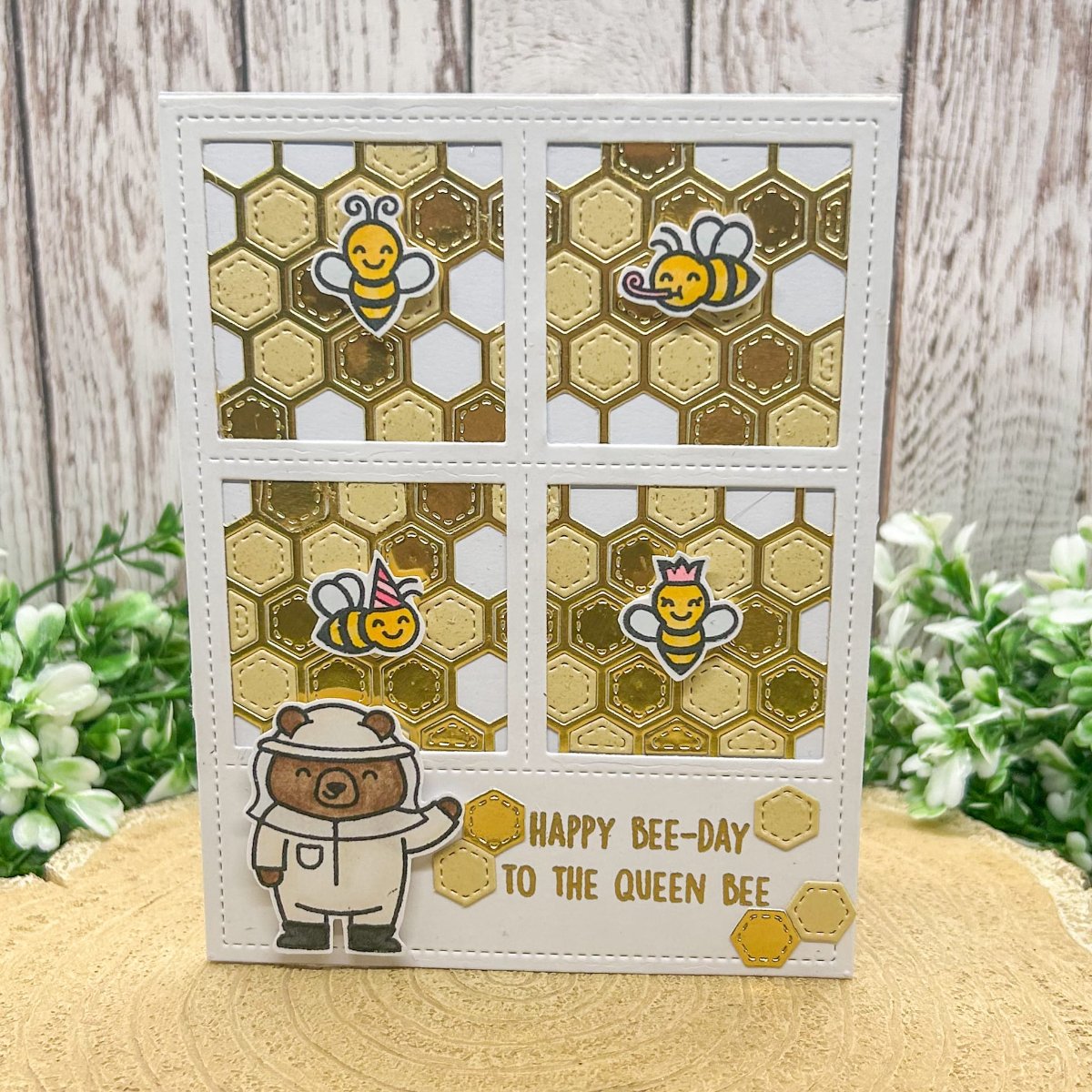 To The Queen Bee Handmade Birthday Card