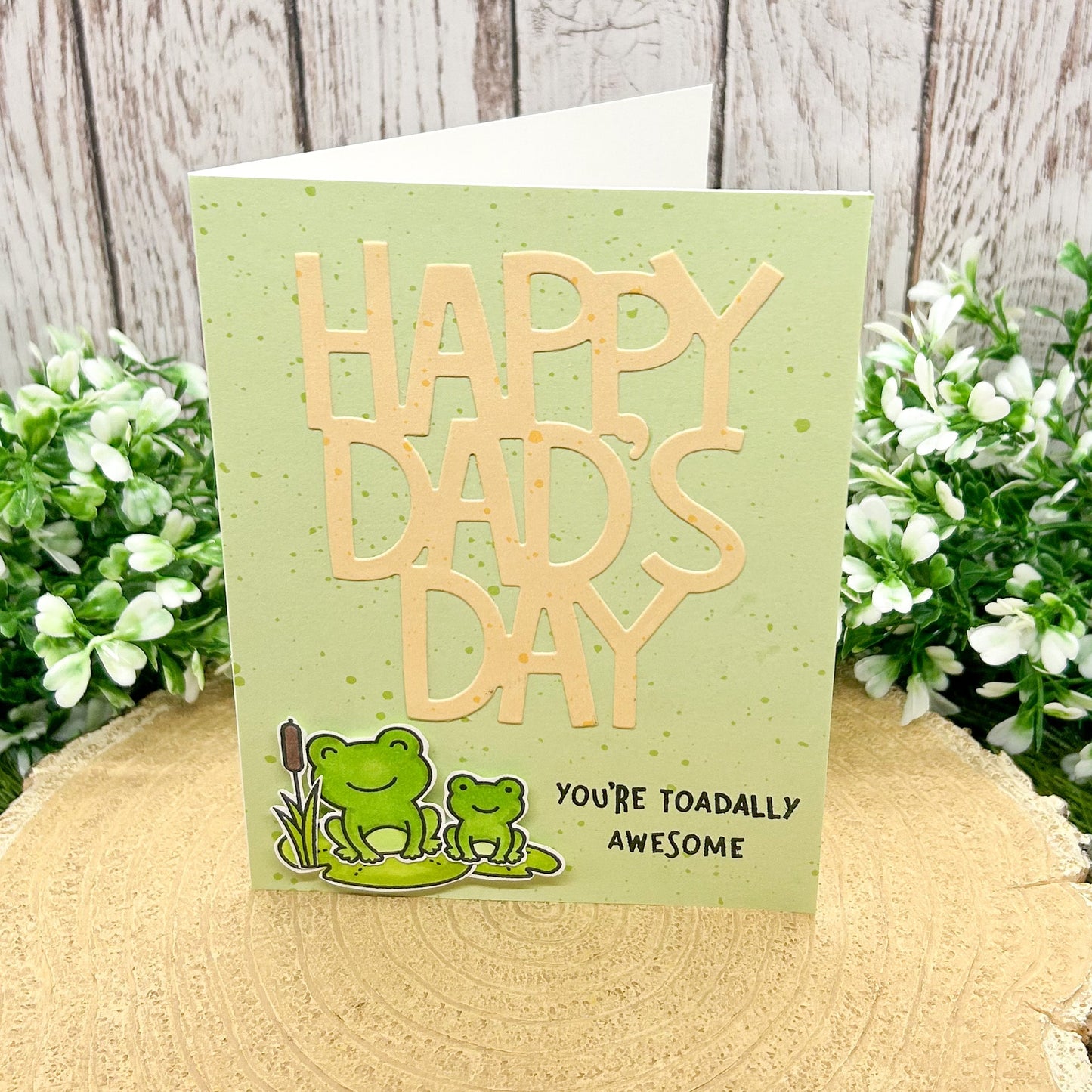 Toadally Awesome Handmade Father's Day Card-1