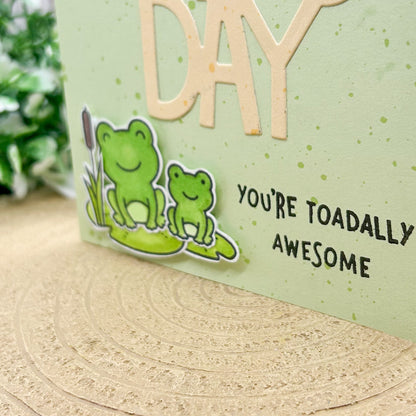 Toadally Awesome Handmade Father's Day Card-2