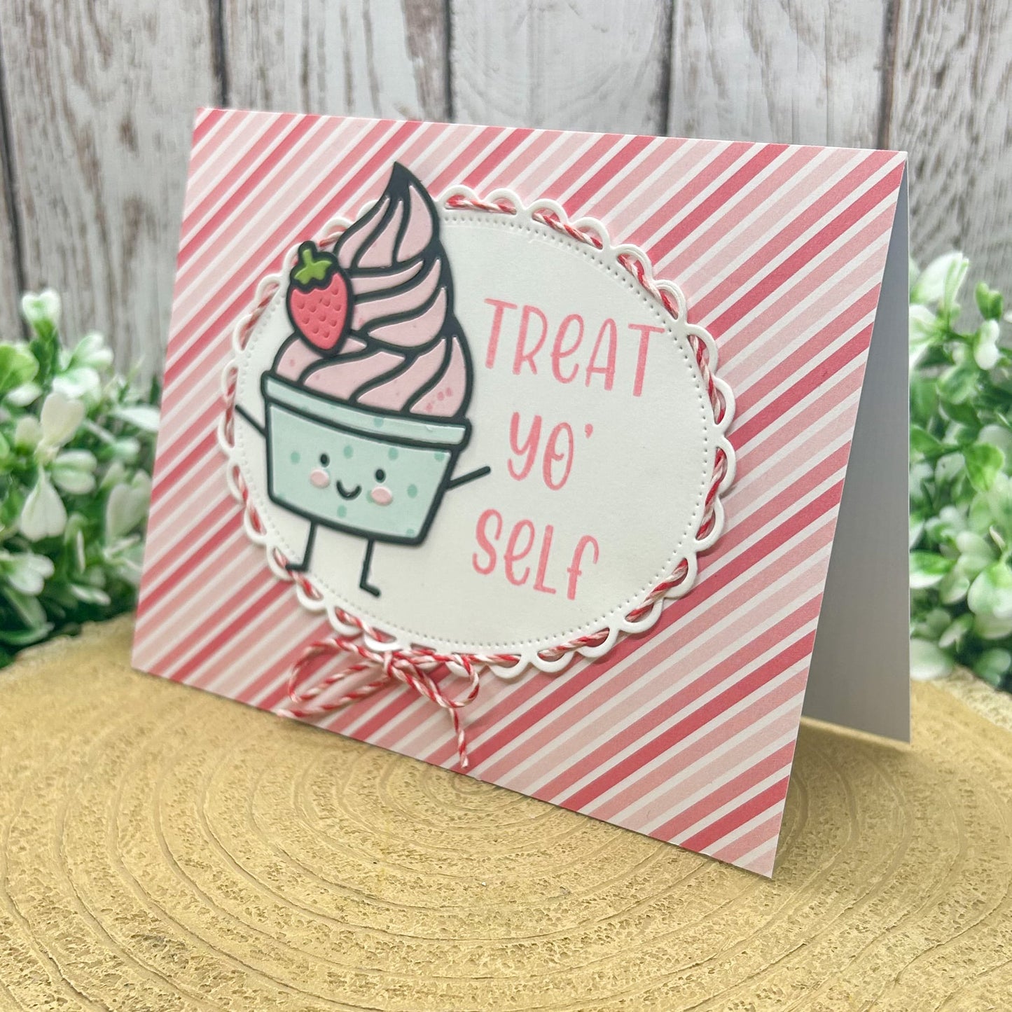 Treat Yo' Self! Handmade Birthday Card-1