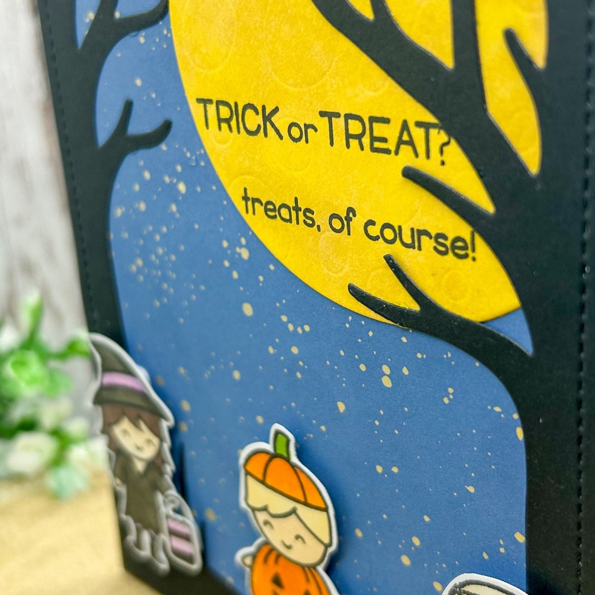 Trick or Treat Kids Handmade Halloween Card-2