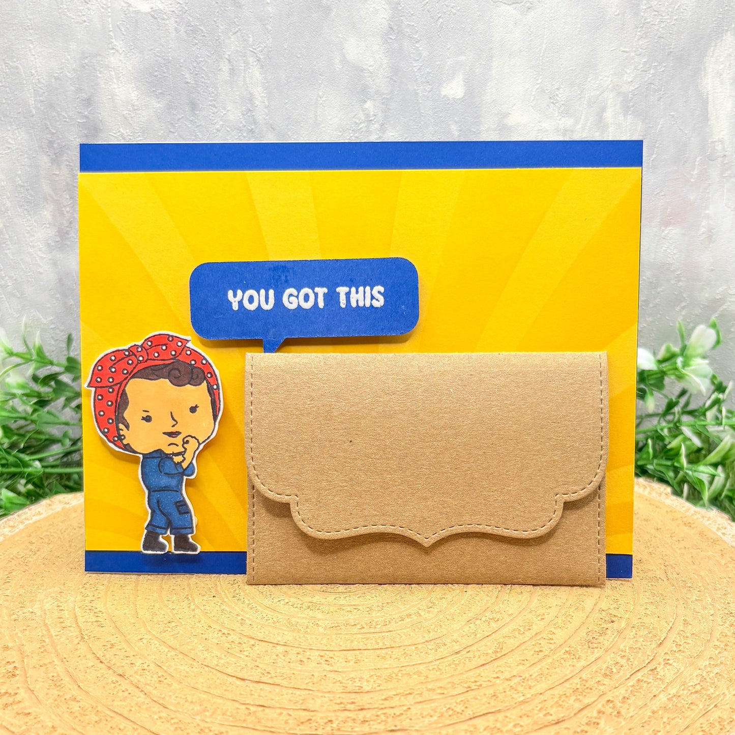 VE Day Women Who Served Poem Inspired Handmade Card
