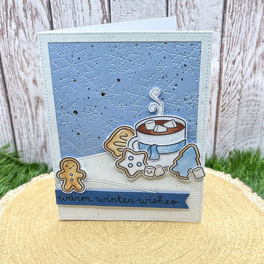 Warm Winter Wishes Handmade Card-1