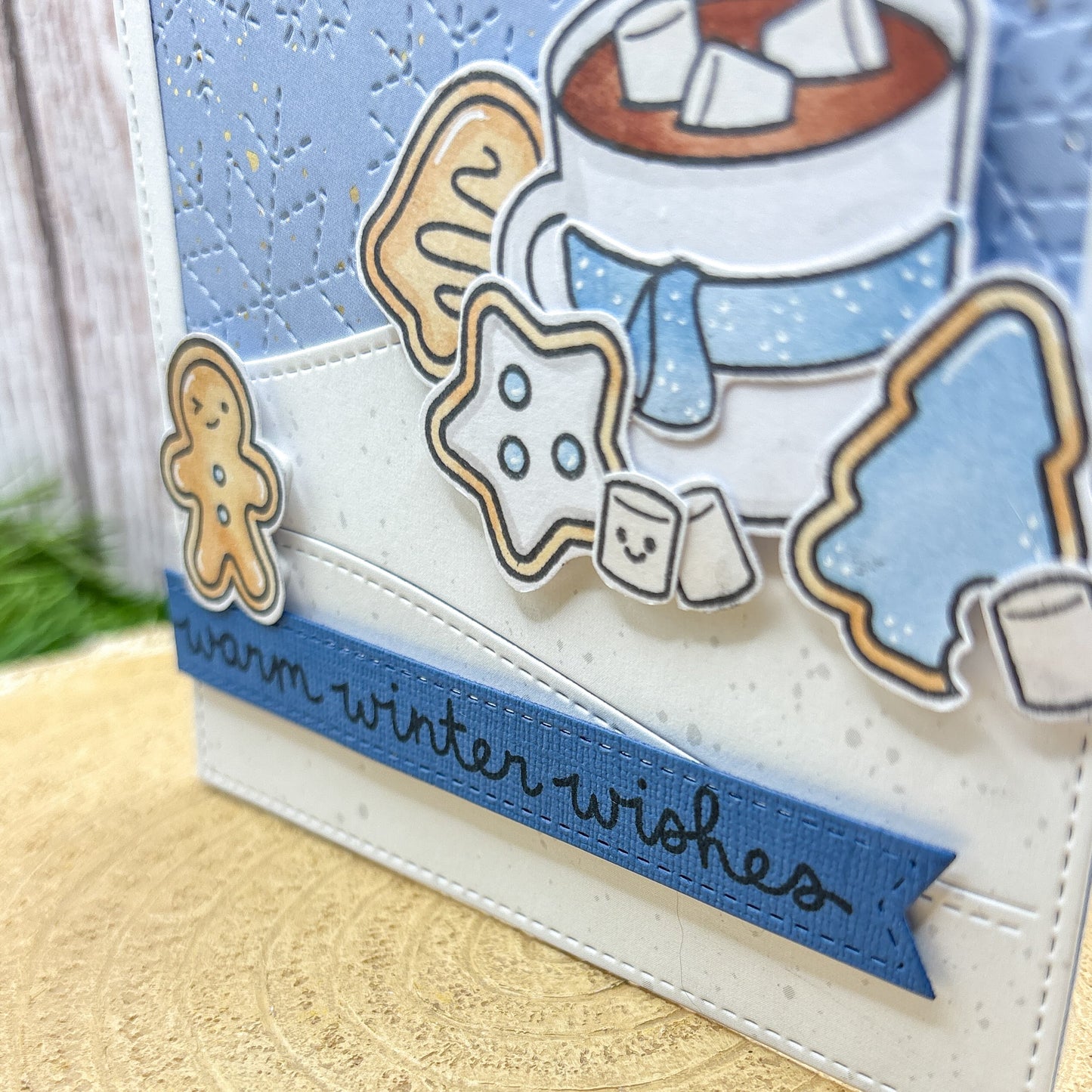 Warm Winter Wishes Handmade Card-2