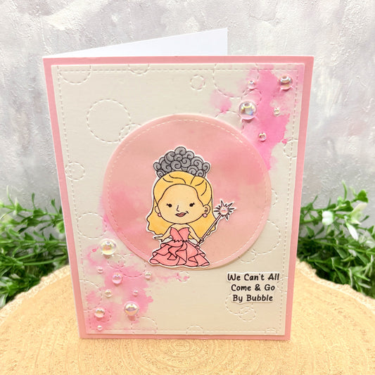 Wicked Pink Witch Handmade Character Card-1