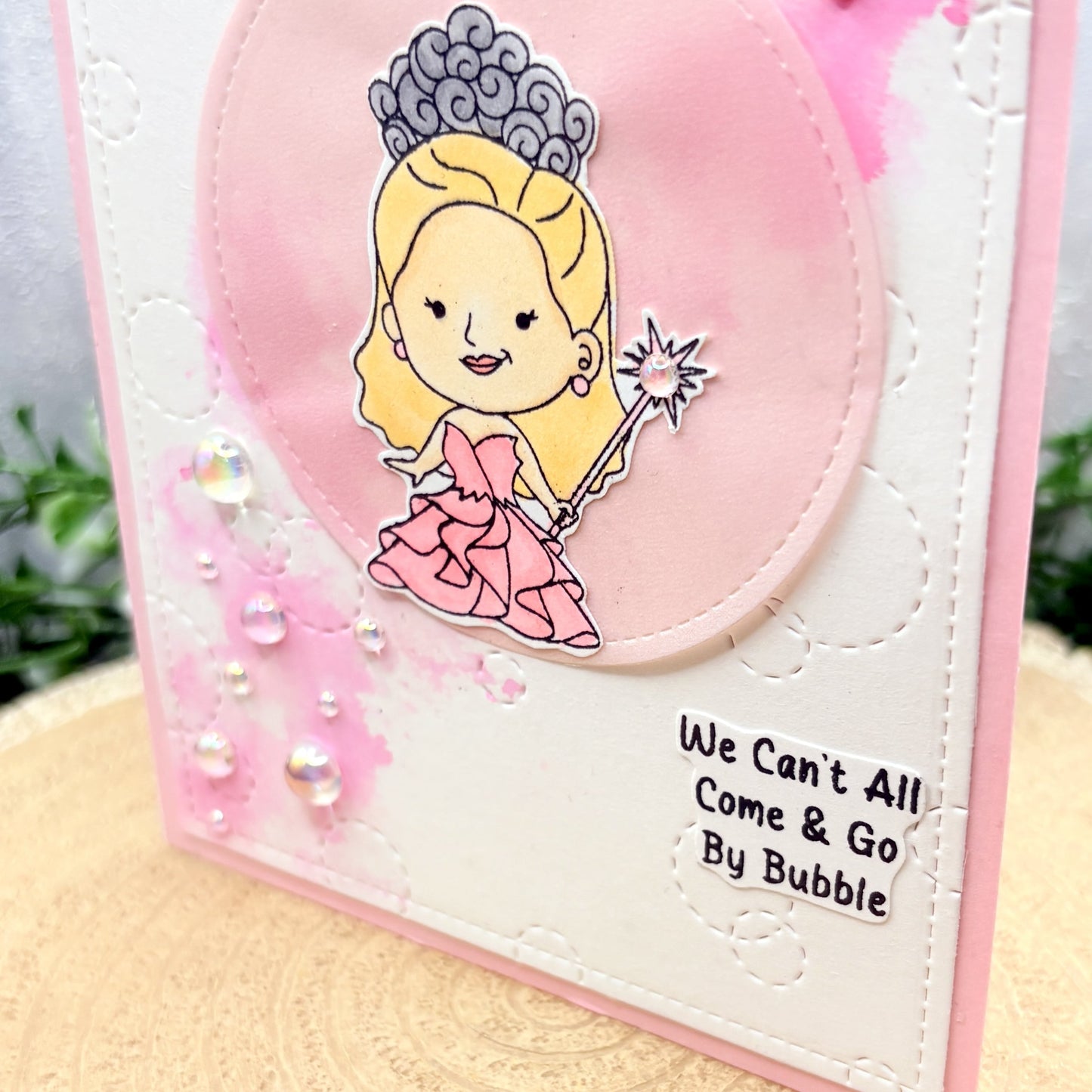 Wicked Pink Witch Handmade Character Card-2