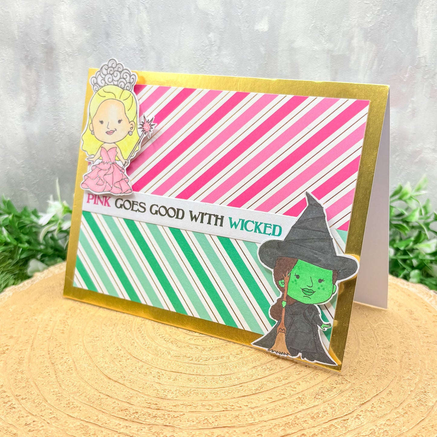 Wicked Witch Friends Handmade Character Card