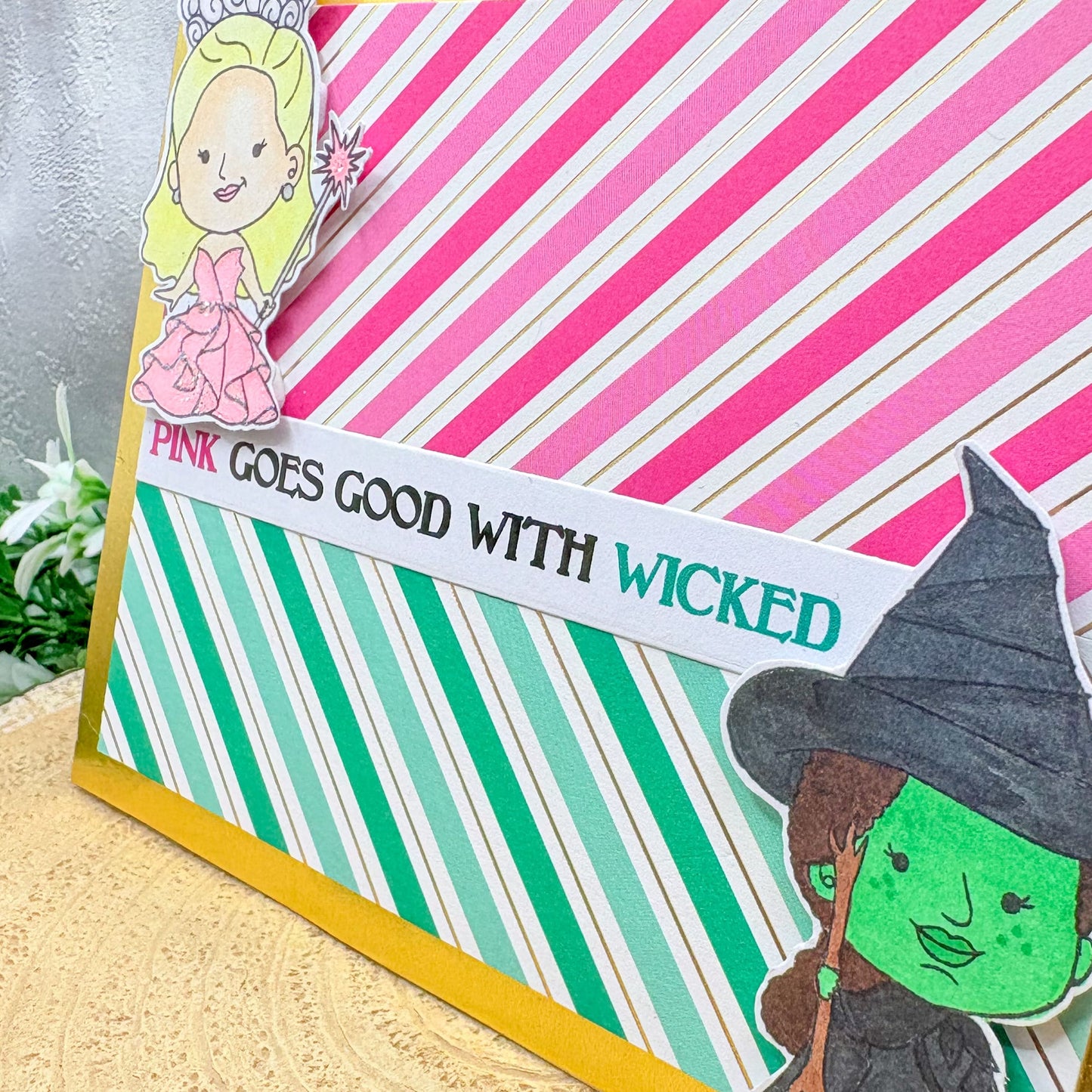 Wicked Witch Friends Handmade Character Card