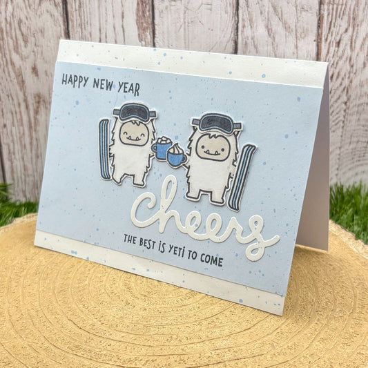 Winter Yeti's Handmade New Year Card-1