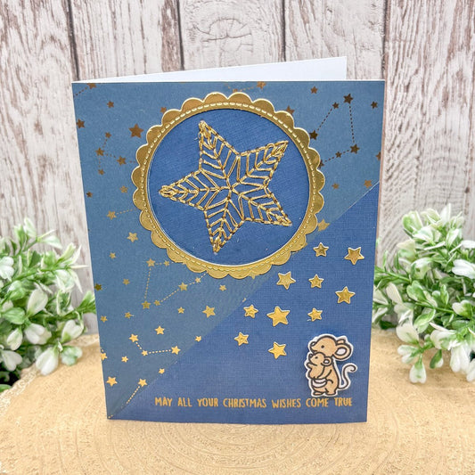 Wish Upon A Star Handmade Christmas Card-1