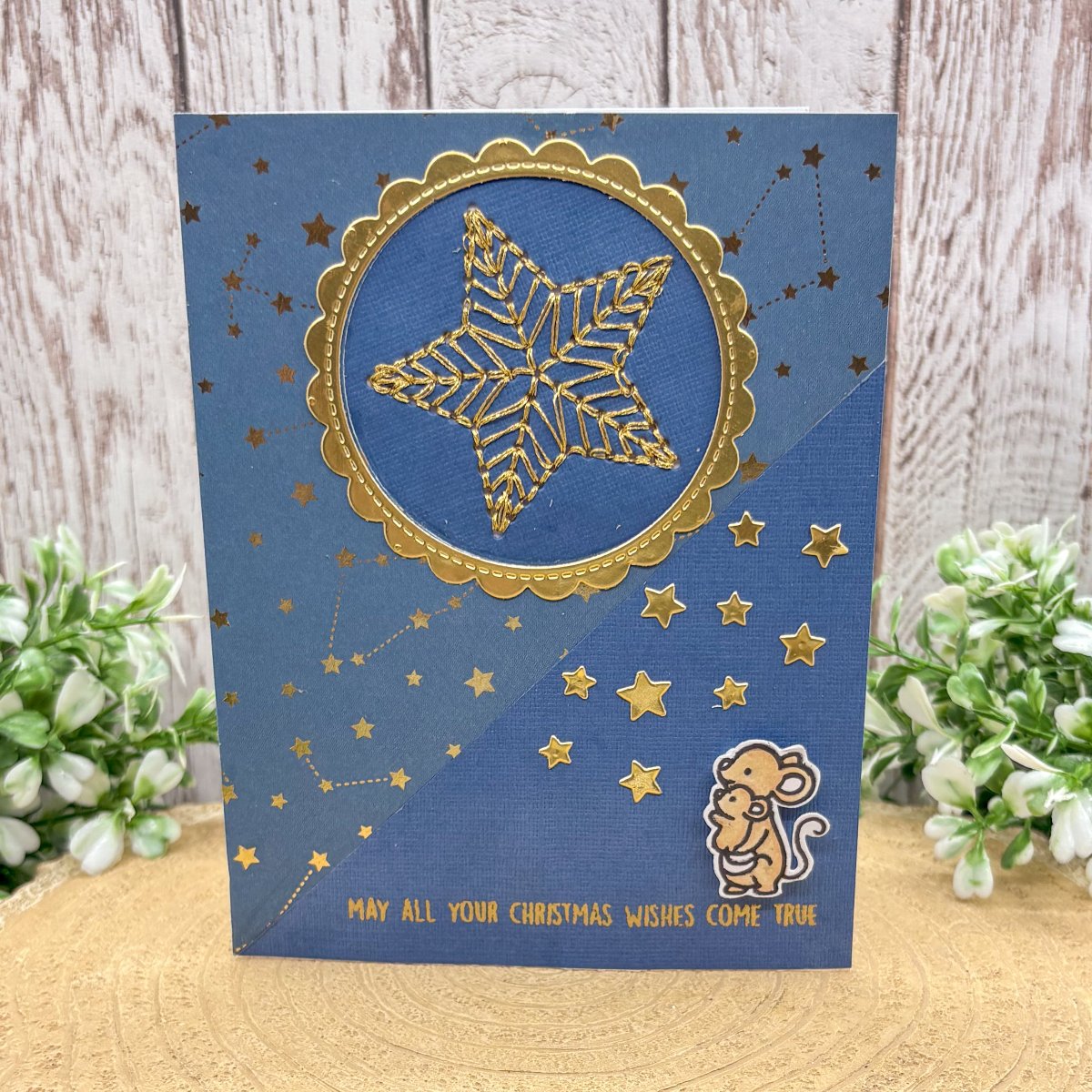 Wish Upon A Star Handmade Christmas Card
