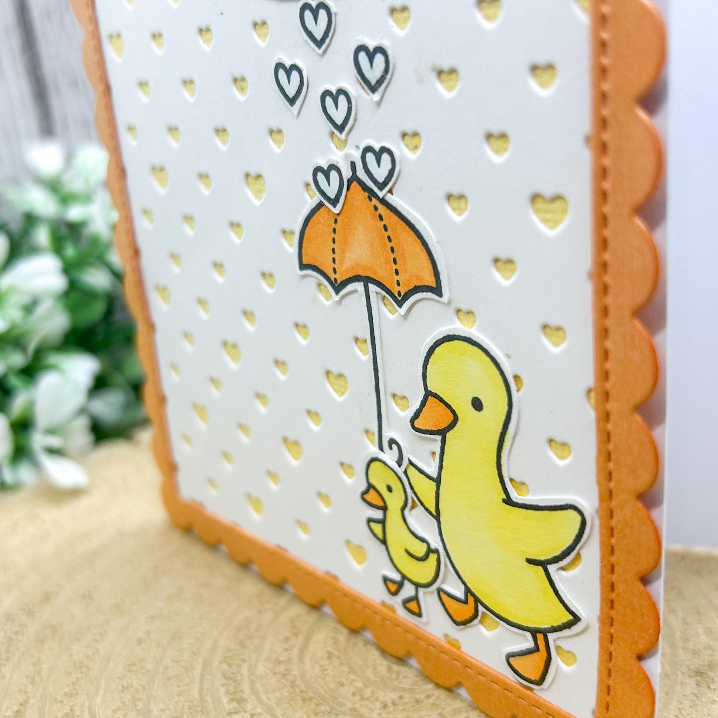 Yellow Chicks Handmade Baby Shower Card-2