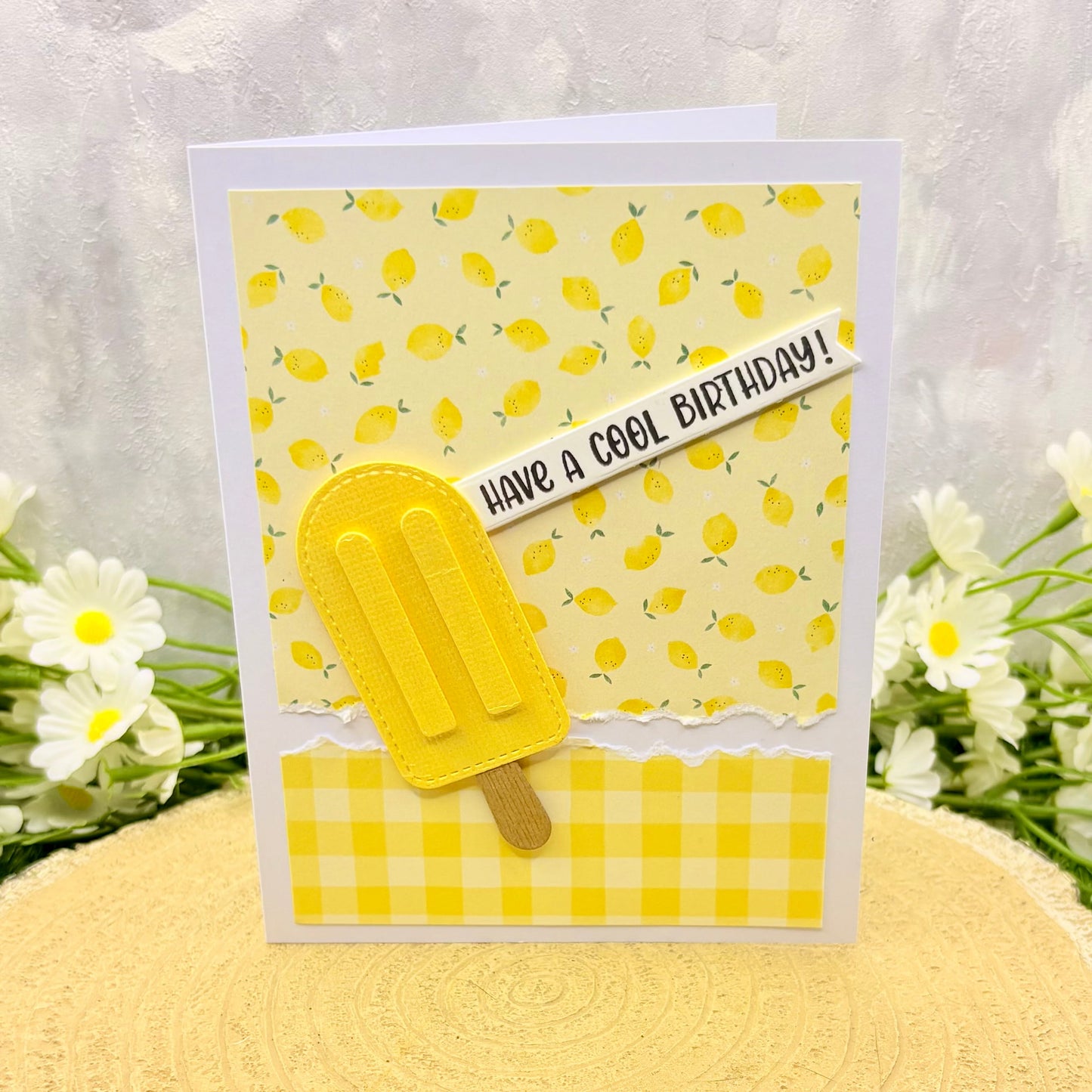 Colourful Ice Lolly Handmade Birthday Card (3 Colours Available)