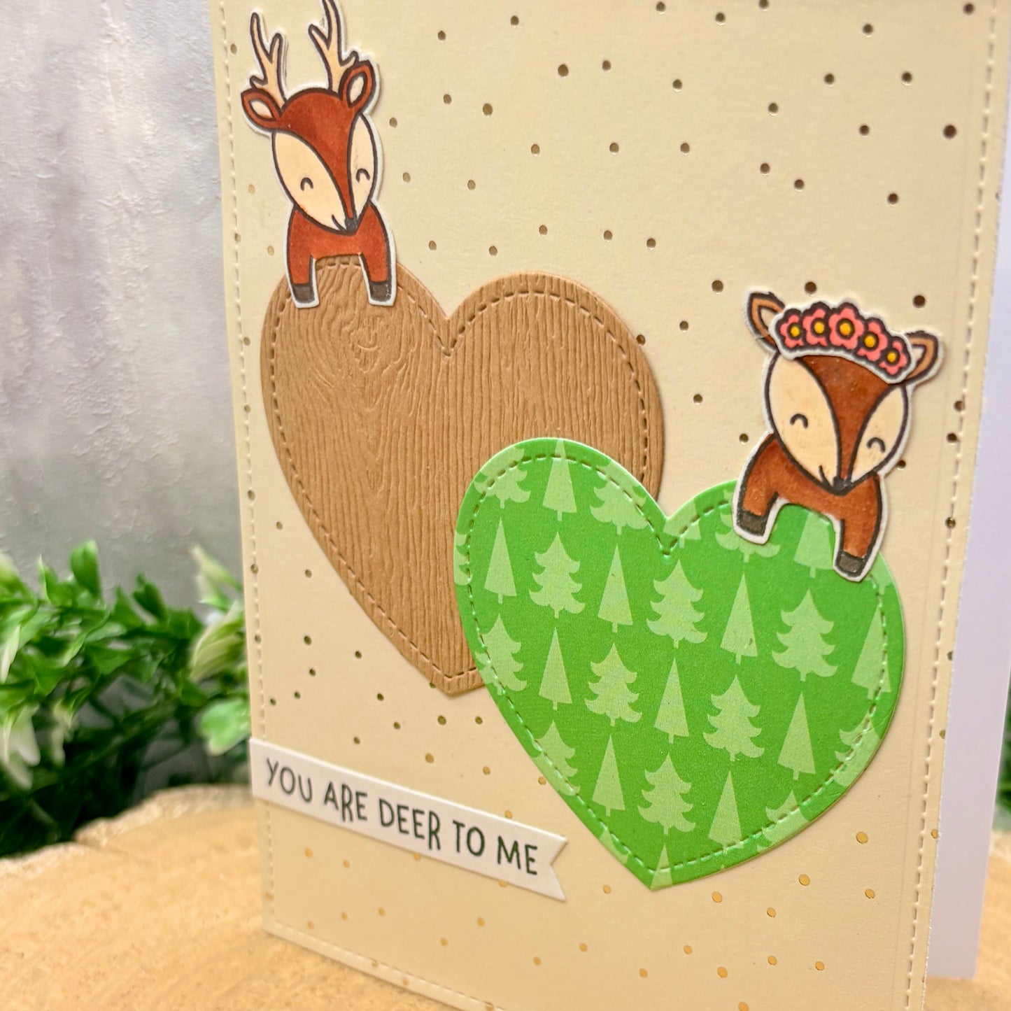You Are Deer To Me Handmade Card-2