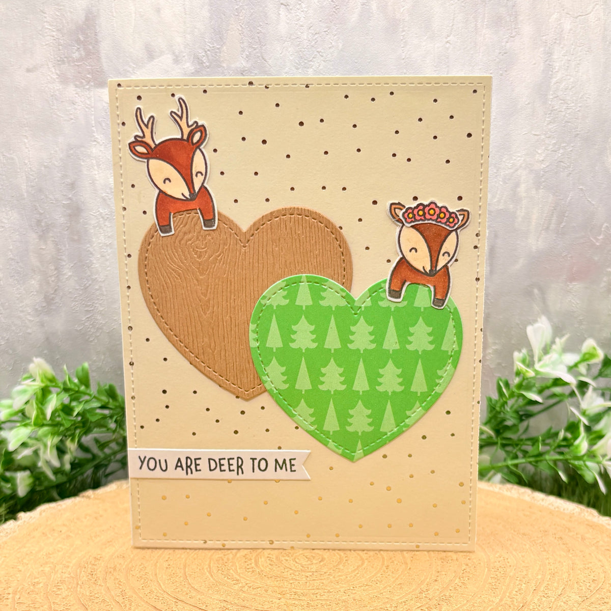 You Are Deer To Me Handmade Card