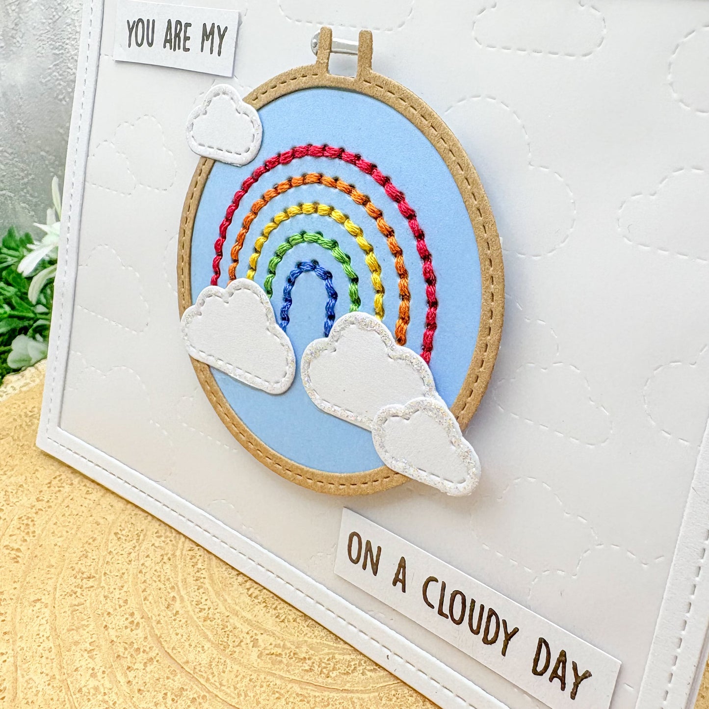 You Are My Rainbow Handmade Card-2