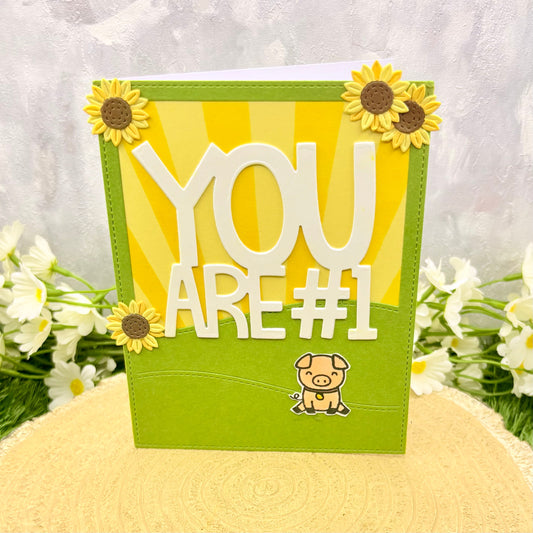 You Are No. 1 Handmade Birthday Card-1
