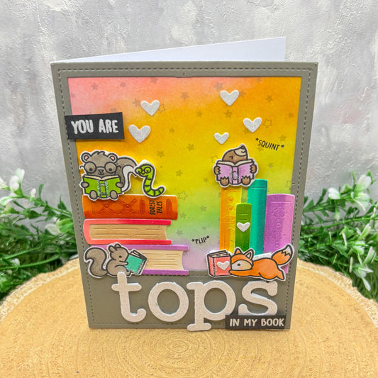 You Are Tops In My Book Handmade Card-1