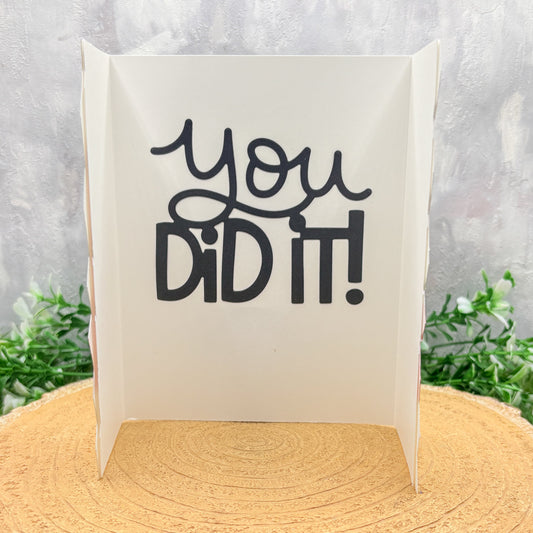 You Did It! Handmade Driving Test Pass Card-1