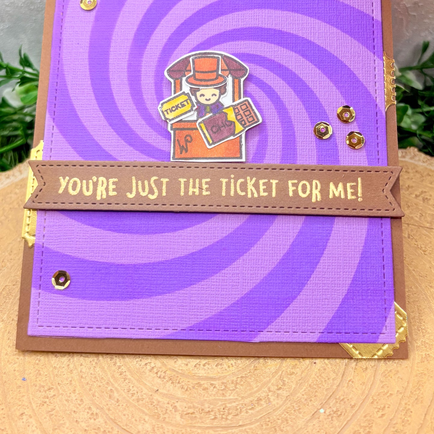 You're Just The Ticket For Me Handmade Character Card-2