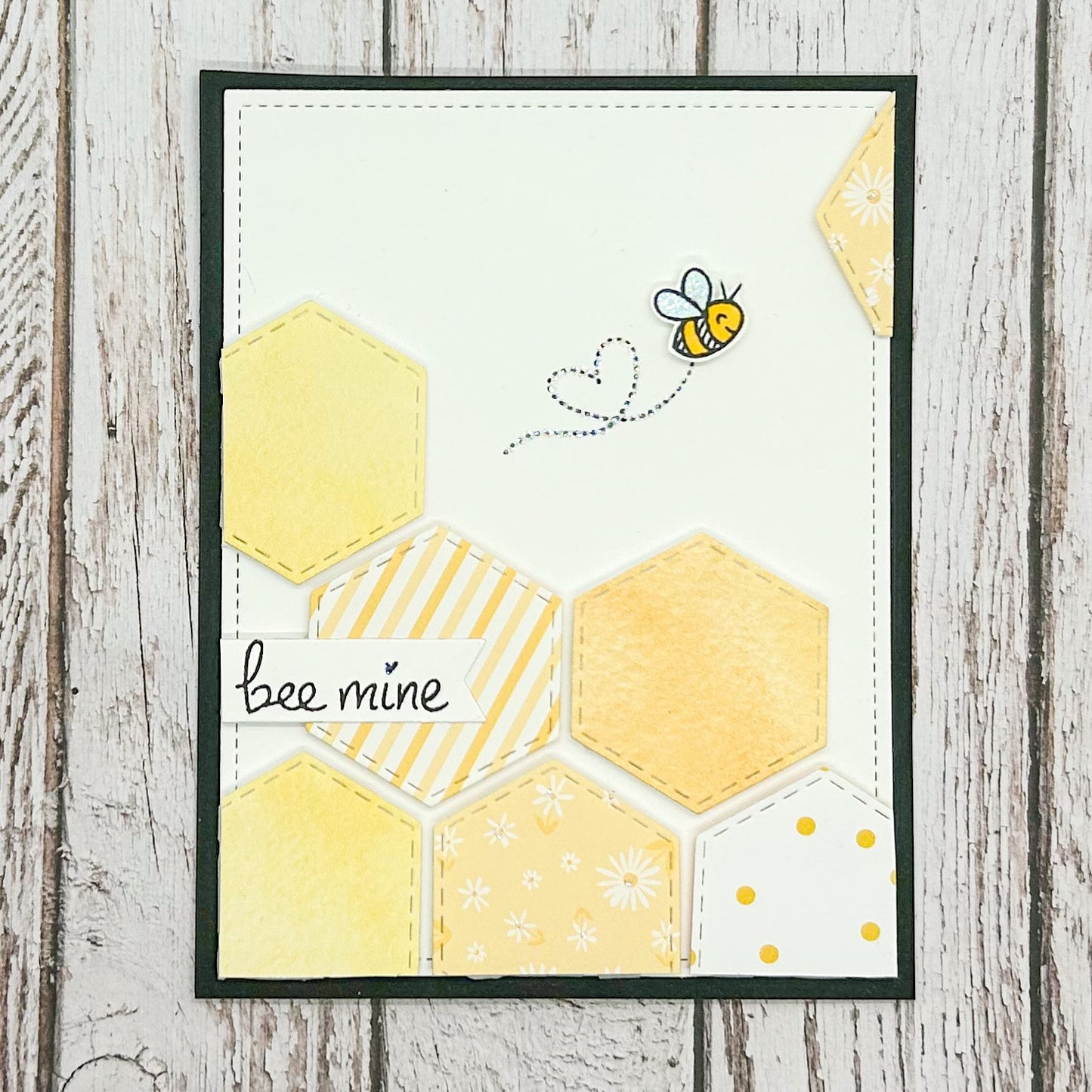 Bee Mine! Handmade Love Themed Card