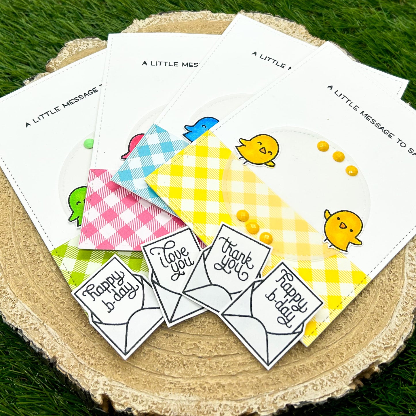 Pack Of 4 Personalise Your Own Cute Handmade Cards-1