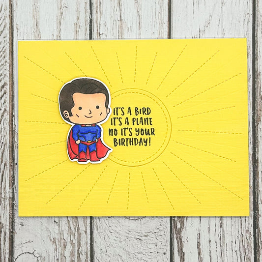Super Guy! Character Themed Handmade Birthday Card