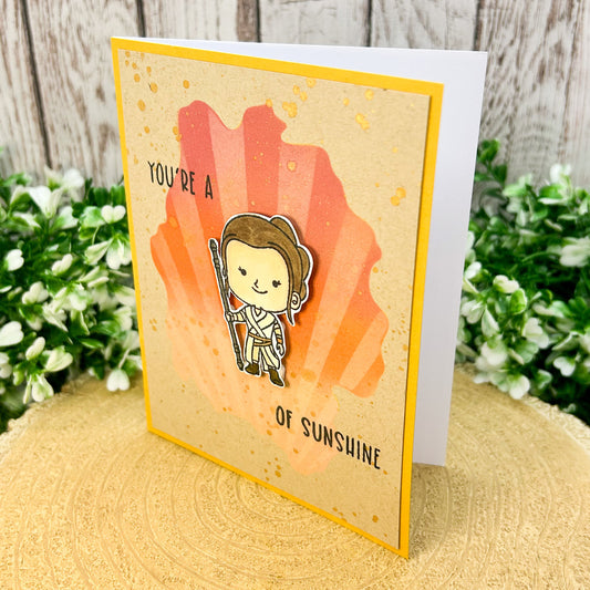 You're A Rey Of Sunshine Character Themed Handmade Card-1