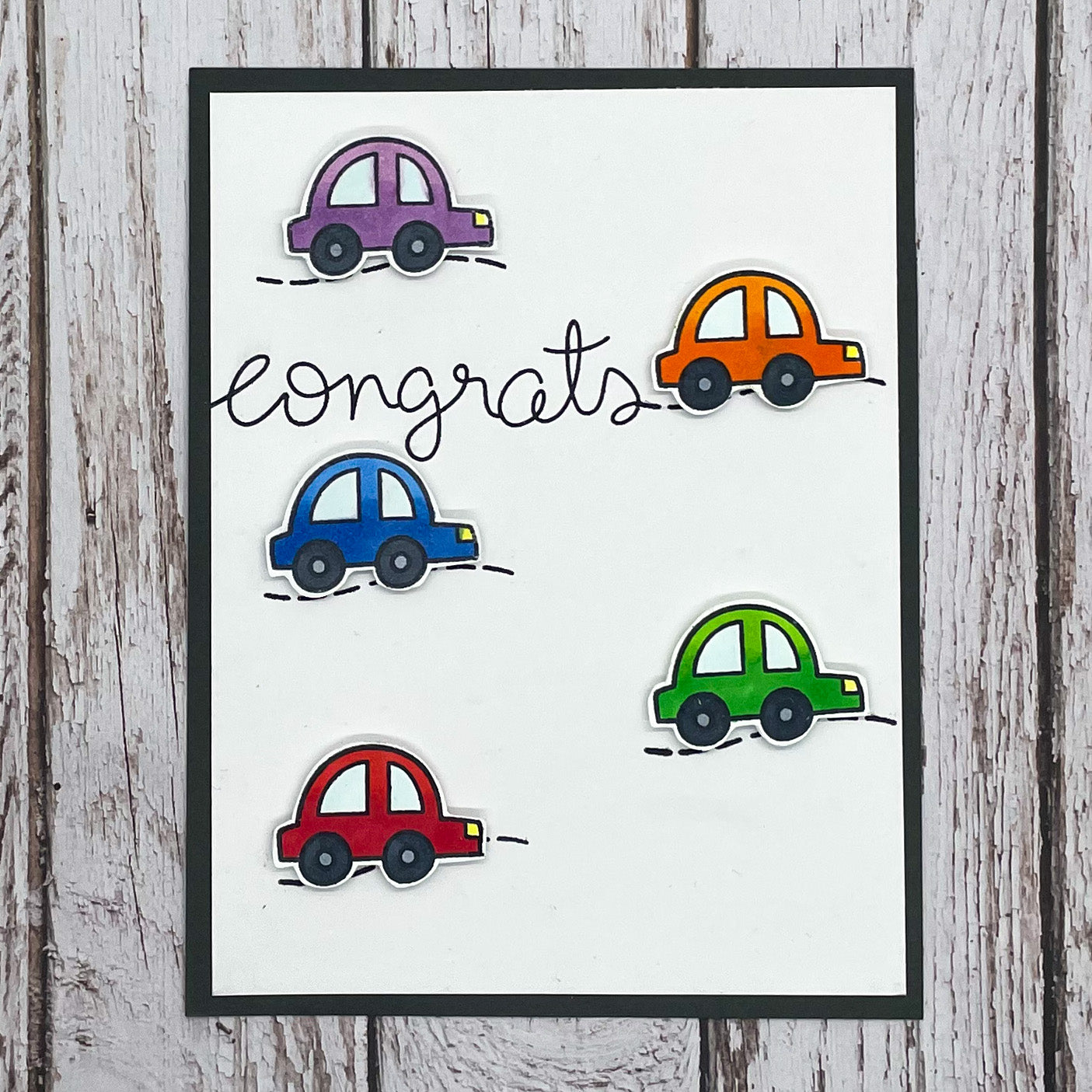 Congrats Driving Test Pass Handmade Card