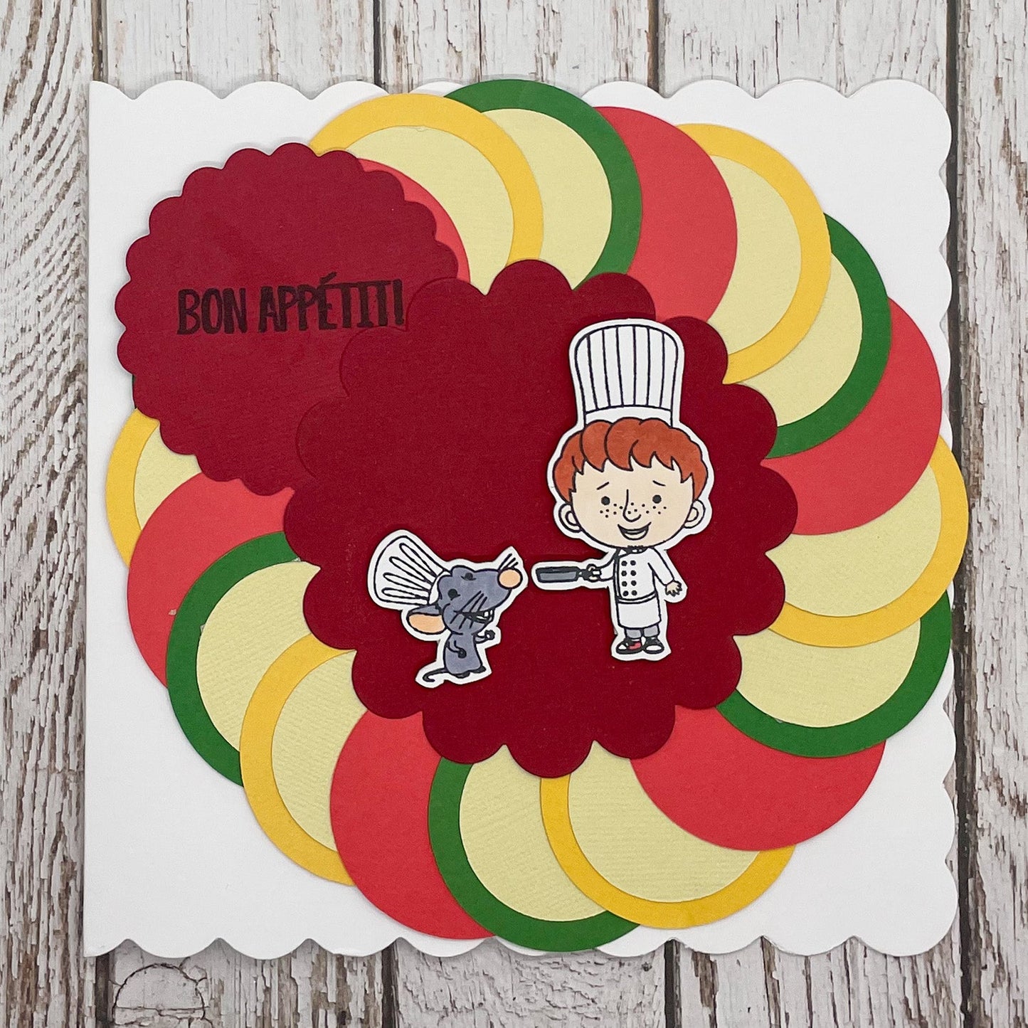 Ratatouille Rodent Handmade Greetings Card