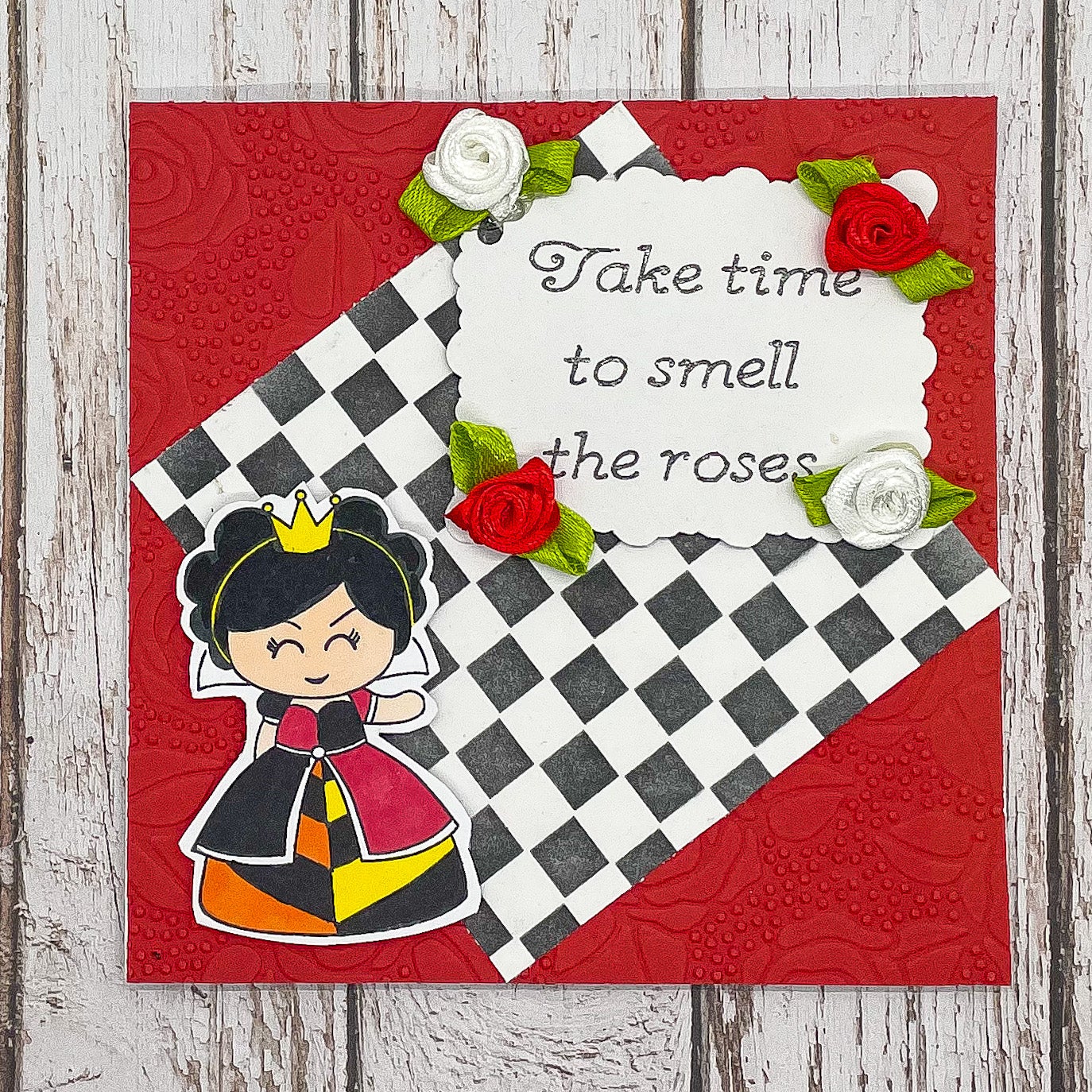 Smell The Roses Handmade Valentine¢‚¬„¢s Day Card