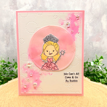 Wicked Pink Witch Handmade Character Card