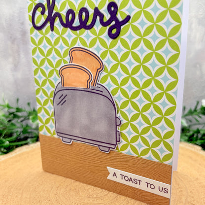 A Toast To Us Funny Handmade Anniversary Card-2
