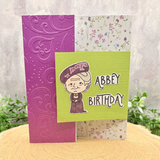 Abbey Birthday Verse Character Birthday Card