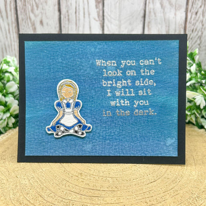Alice Quote Handmade Character Themed Card