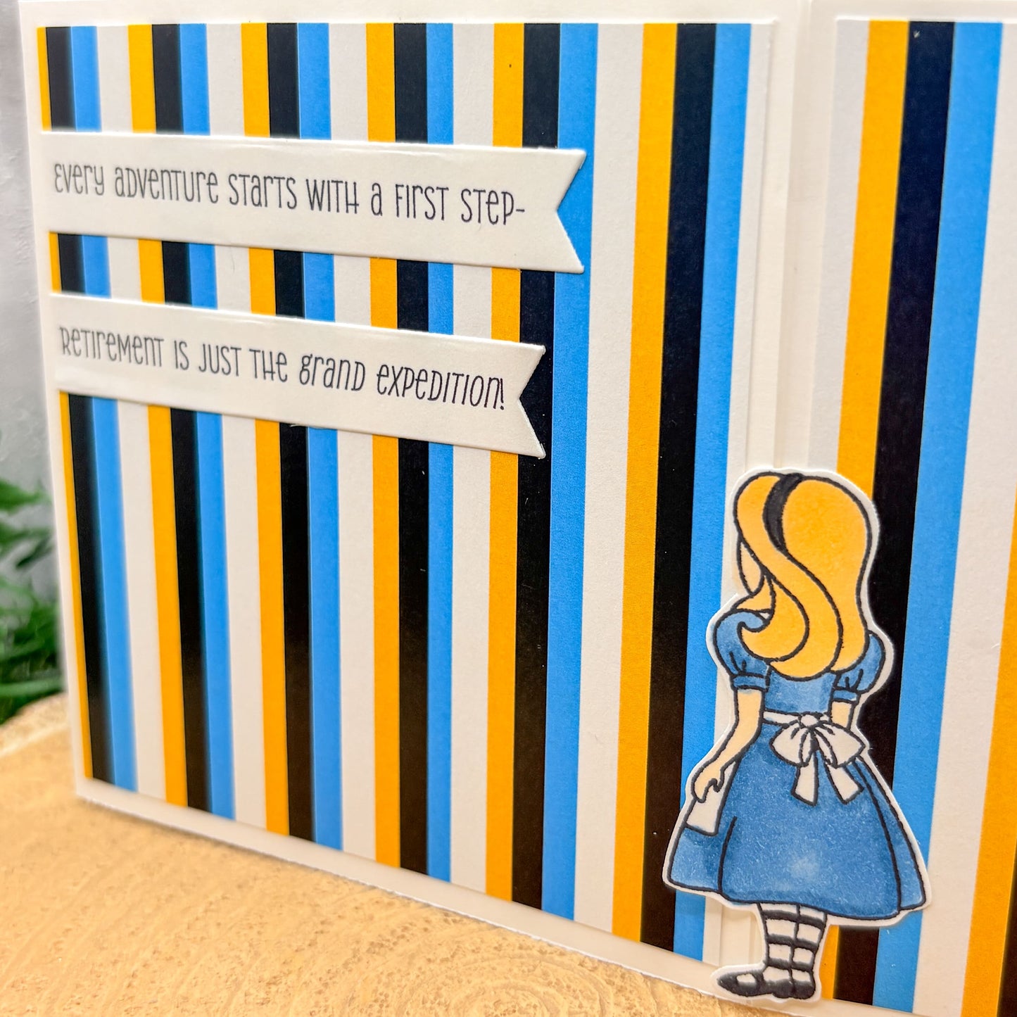 Alice Quote Happy Retirement Handmade Character Card-2