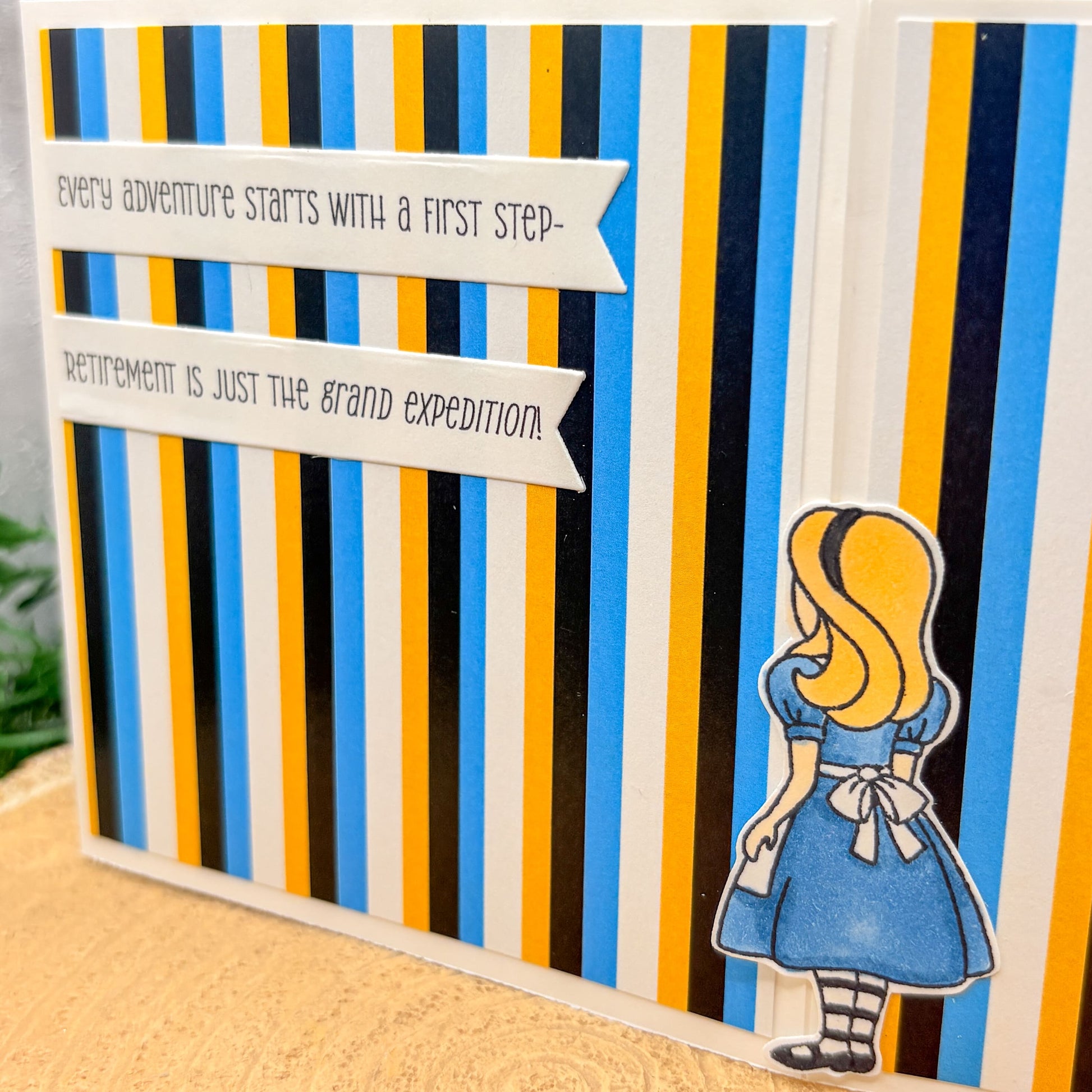 Alice Quote Happy Retirement Handmade Character Card-2
