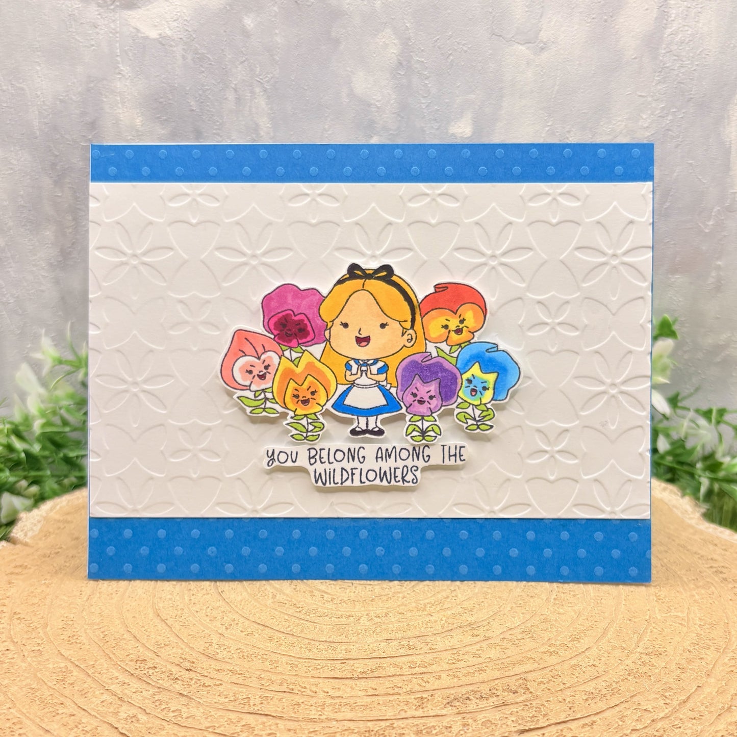 Alice & Wildflowers Handmade Character Card