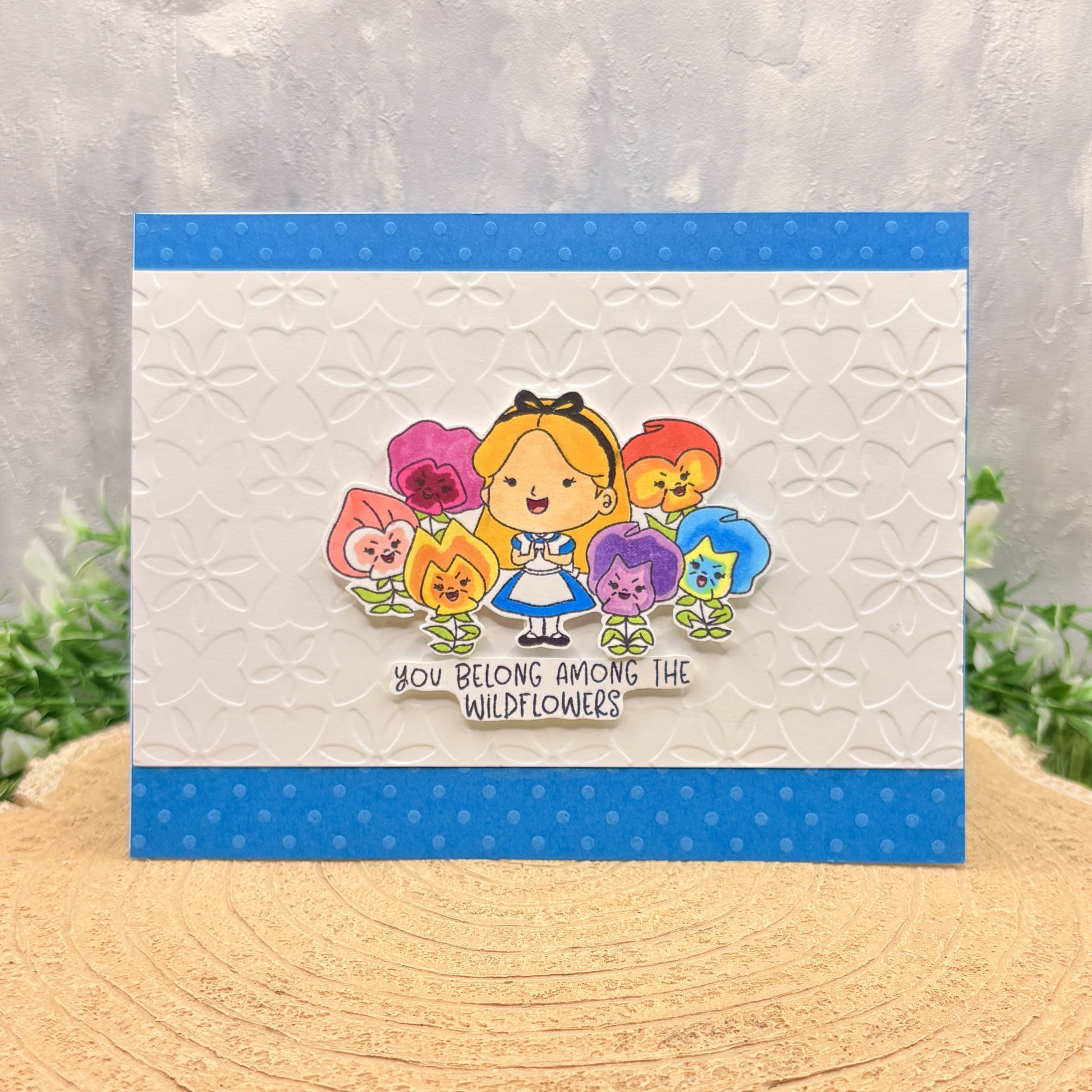 Alice & Wildflowers Handmade Character Card