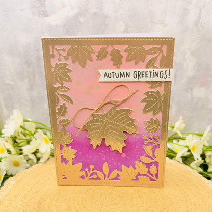 Autumn Greetings Handmade Card-1