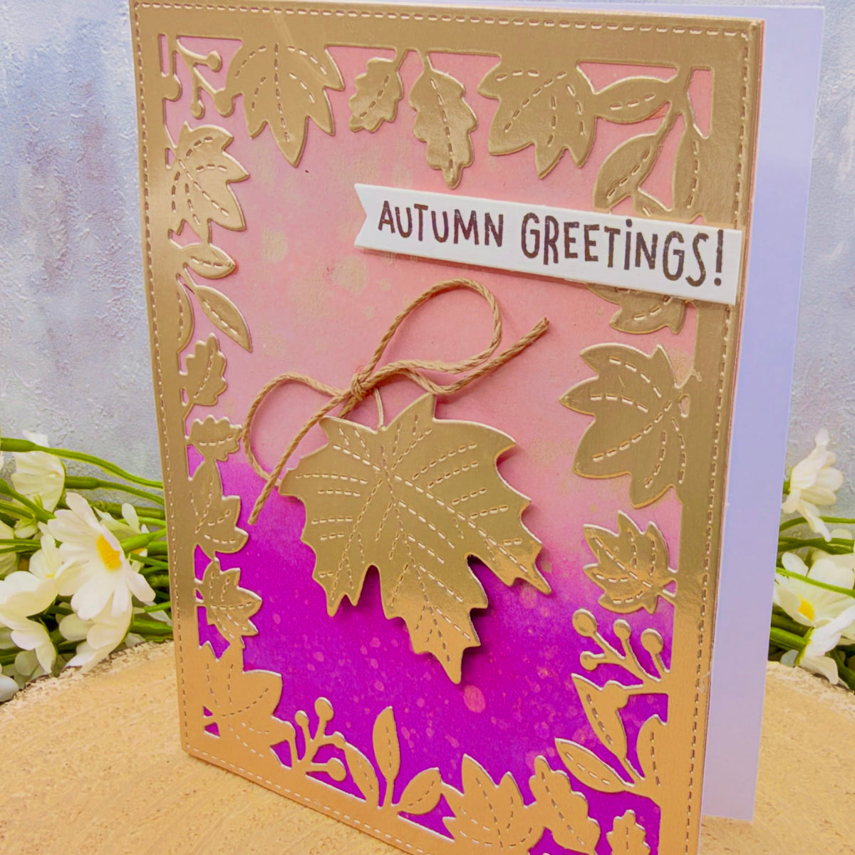Autumn Greetings Handmade Card-2