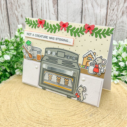 Baking Mice Handmade Christmas Card-2