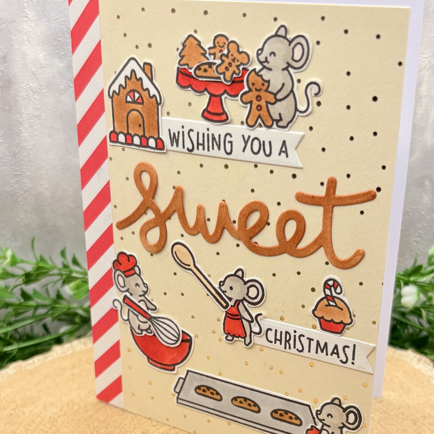 Baking Mice Handmade Christmas Card-2