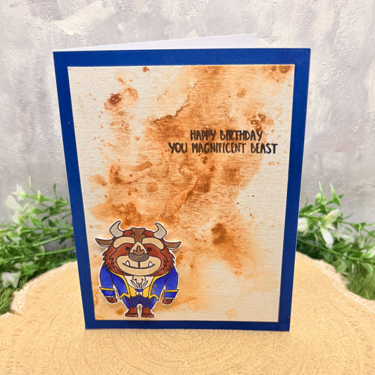 Beast Character Handmade Birthday Card-1