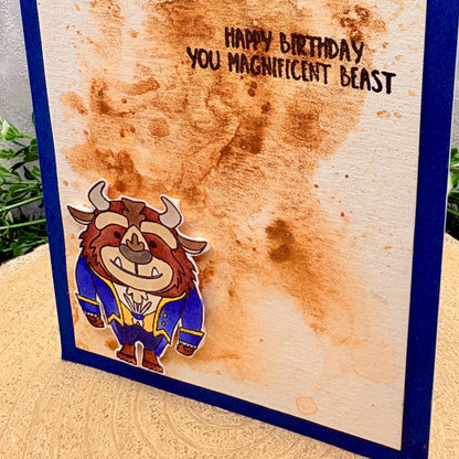 Beast Character Handmade Birthday Card-2