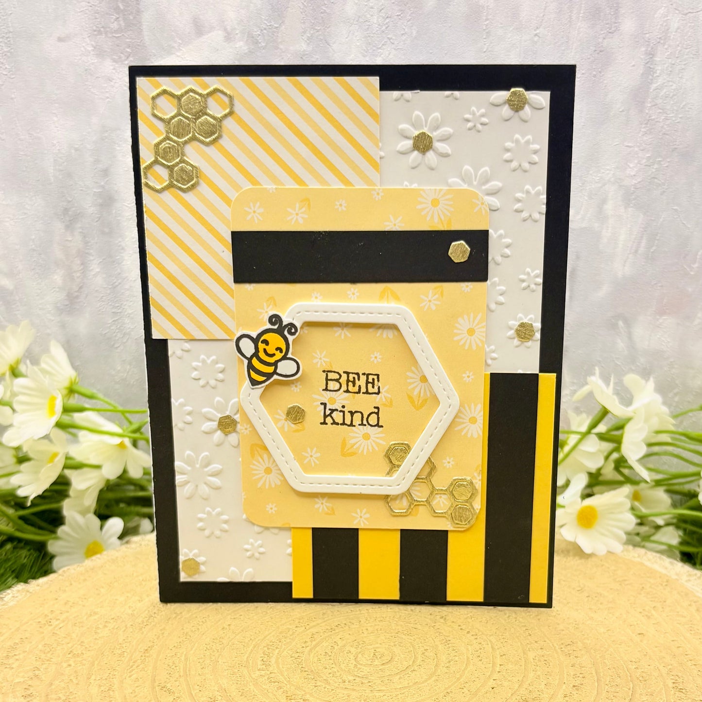 Bee Kind Bee Themed Handmade Card