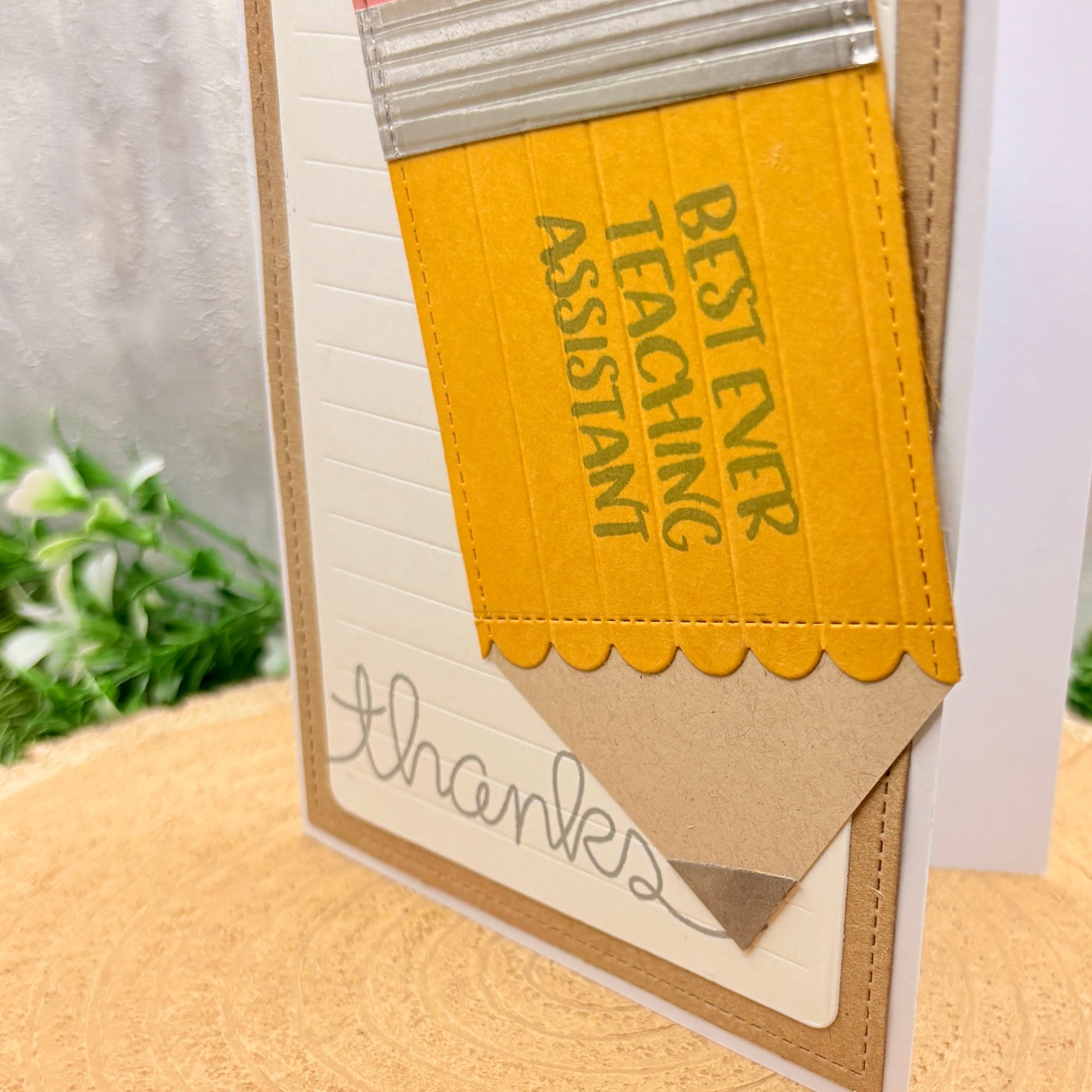 Best Ever Teaching Assistant Handmade Thank You Card-2