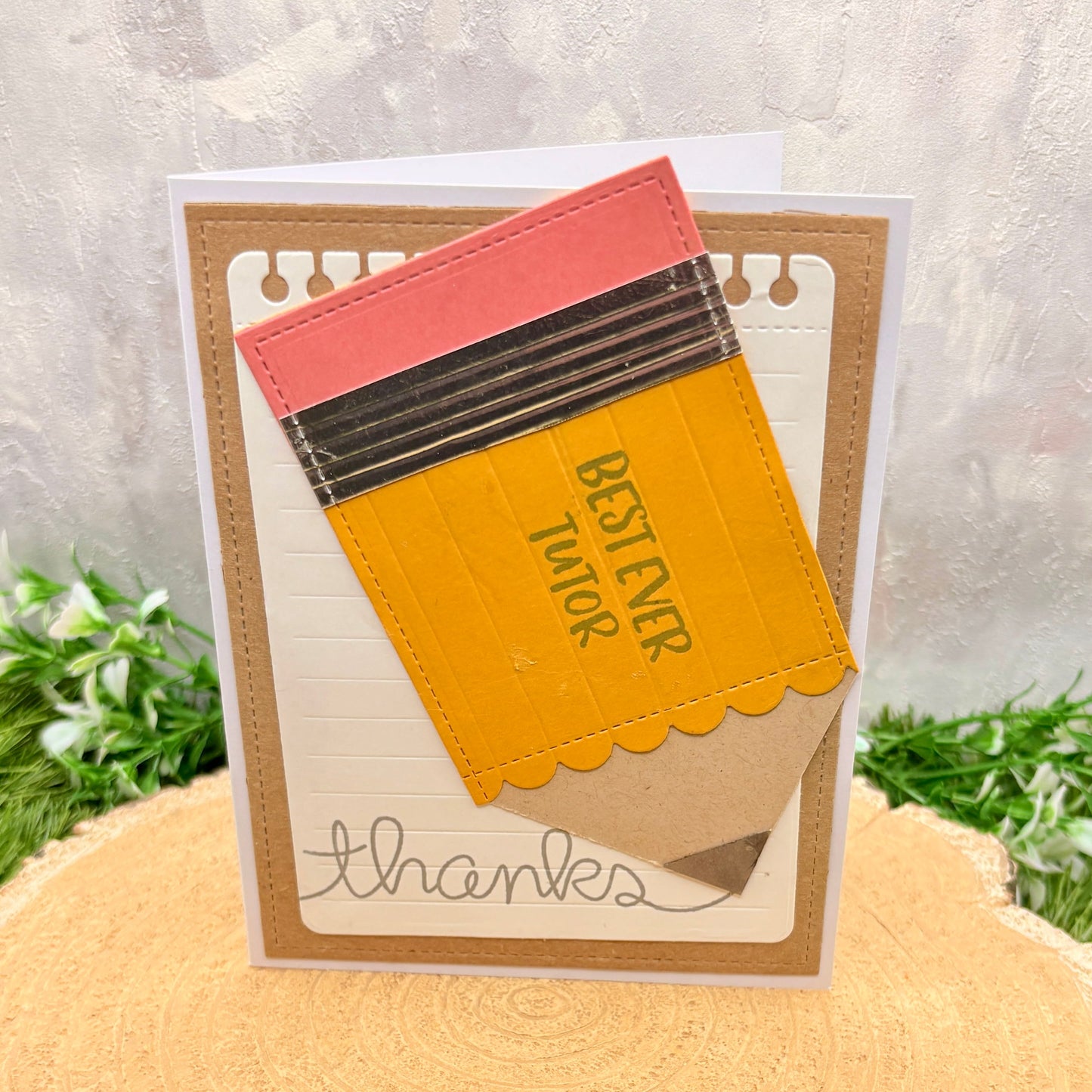 Best Ever Tutor Handmade Thank You Card-1